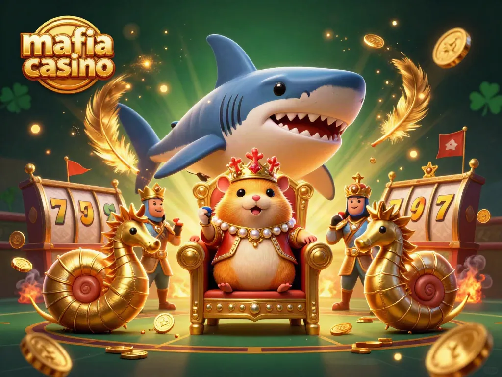 Mafia casino: Engage in a vibrant casino realm with a fierce hamster king and cinematic 3D graphics.